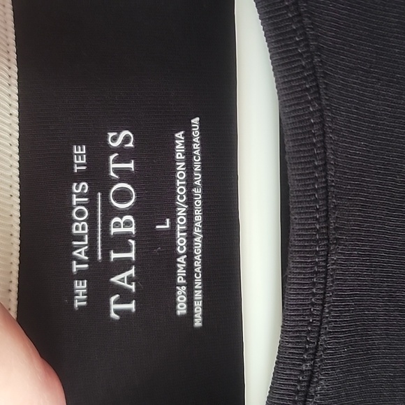 Talbots Prima Cotton Longsleeve Tee Size L - Picture 2 of 5